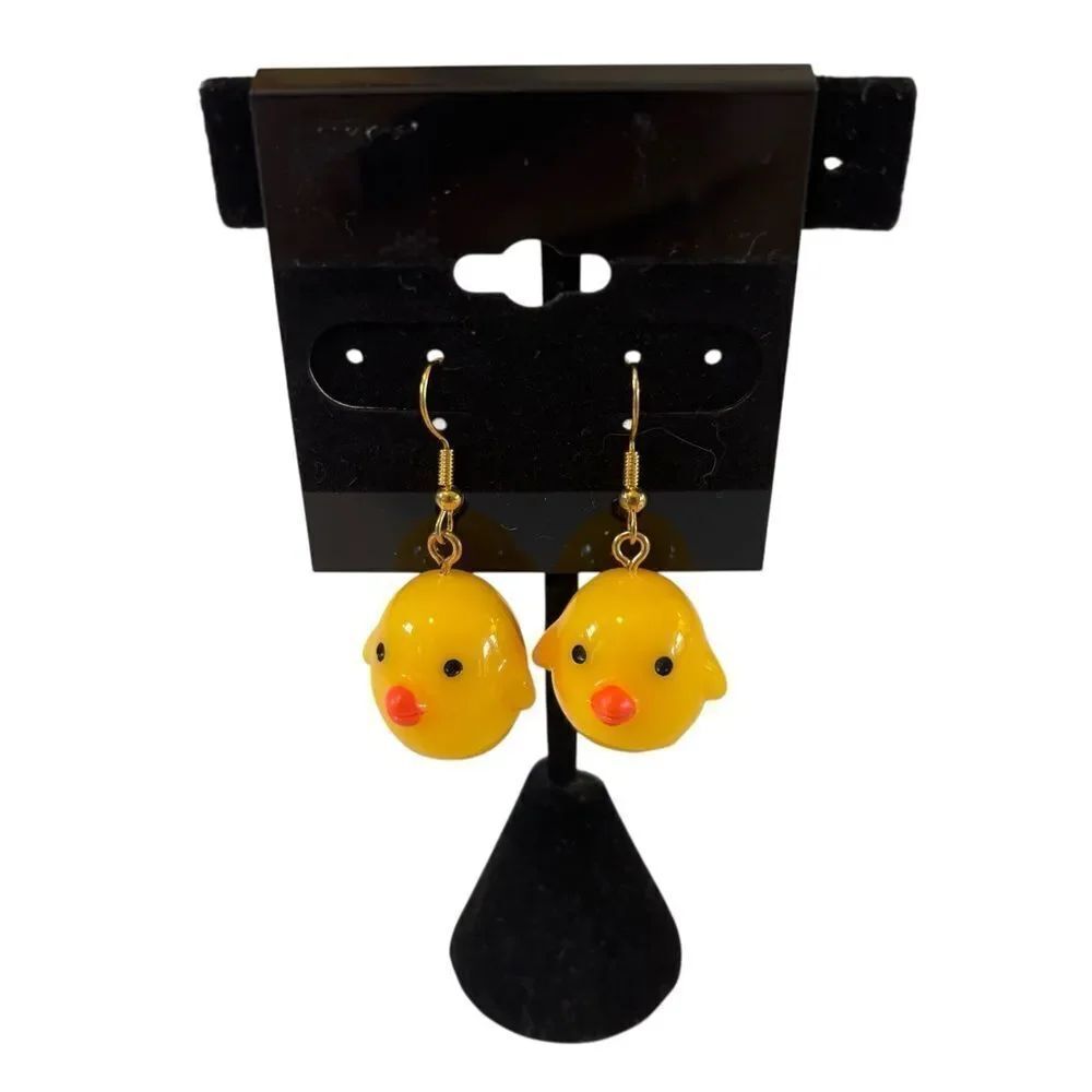 Adorable Just Ducky Dangle Earrings. Whimsical & Lightweight.